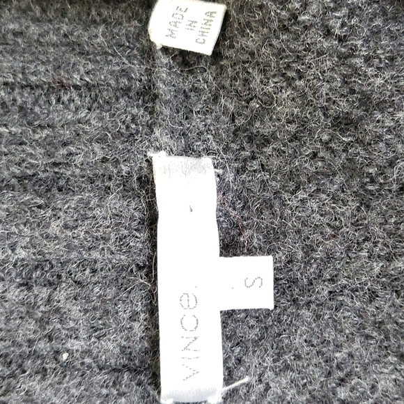 VINCE ALPACA MERINO WOOL BLEND OPEN FRONT CARDIGAN - Picture 4 of 6